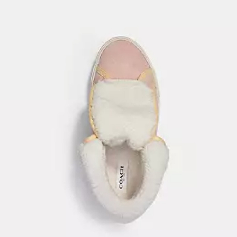 Coach Citysole Foldover High Top Platform Sneaker - Size 6.5 - Picture 3 of 10